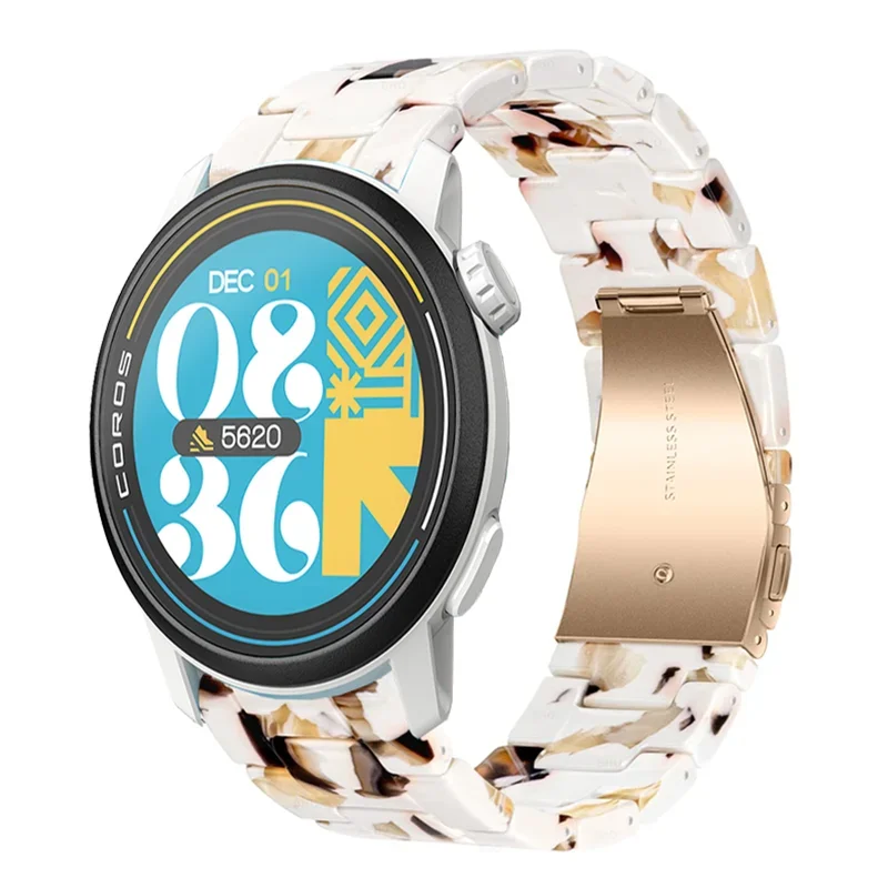 Enhanced Resin Watch Strap - Fashionable 20/22mm Band in Stylish Colors