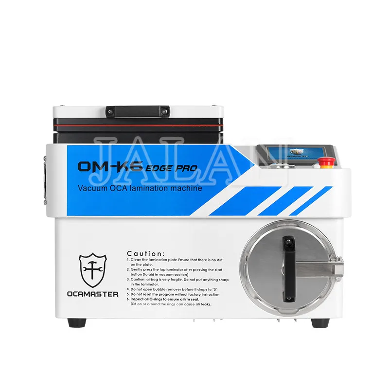 

OCAMASTER OM K6 Edge Pro OCA Lamination Machine Max Size 10 inches Built in bubble remover and vacuum pump lcd repair machine