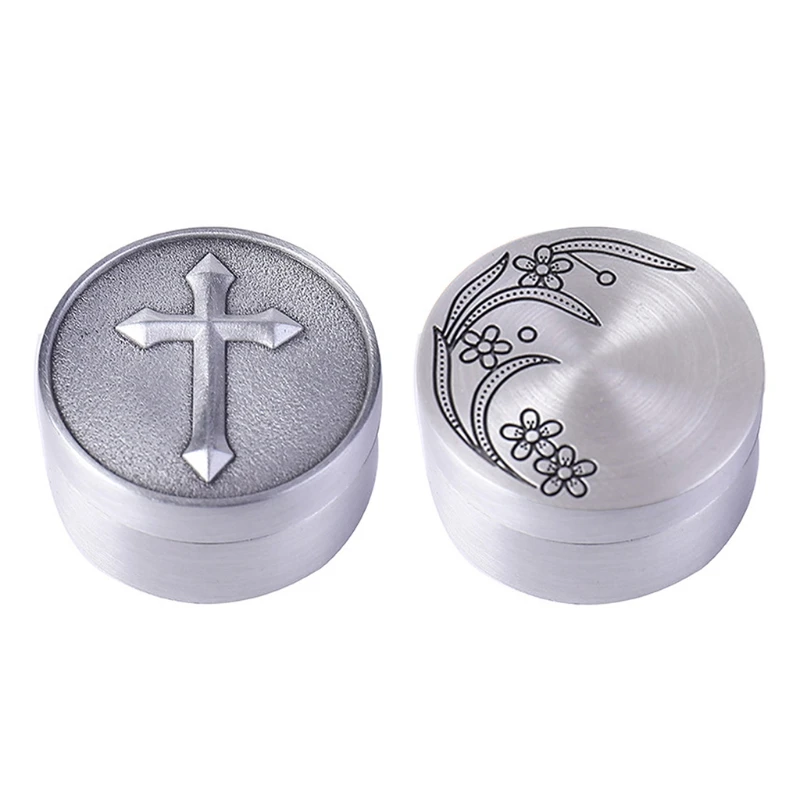 Retro Small Jewelry Box with Lid for Earrings Ring Necklace Mini Candles Storage Fillable Bottle Container