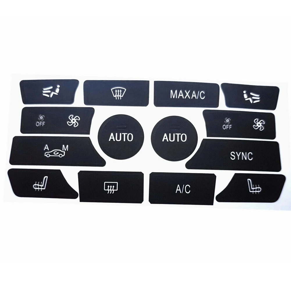 

Climate Control Accessories Car Knob Button Stickers for BMW X5 X6 Compatible Model Easy to Install High Reliability