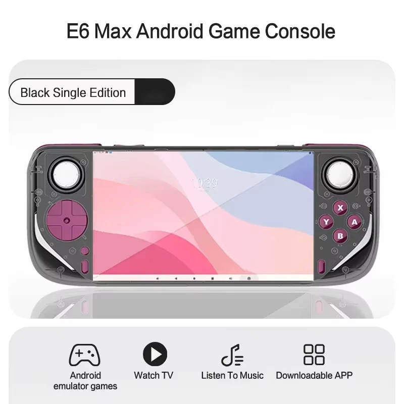 E6 MAX レトロハンドヘルドゲームコンソール 5 インチタッチスクリーン