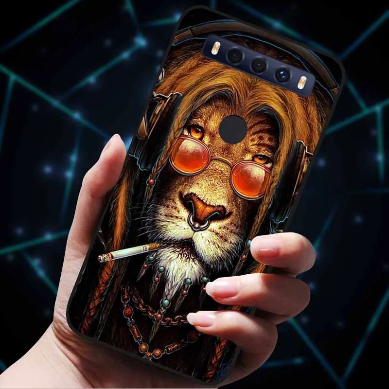 Cartoon Soft TPU Silicone Lion Wolf Phone Case - Stylish Back Cover