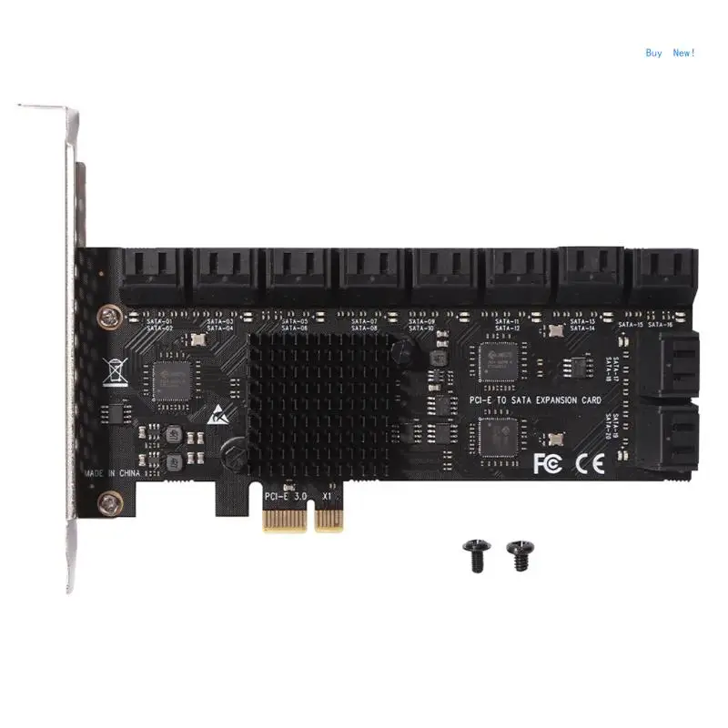 

Адаптер SATA3.0 PCIE 1X на 20 портов Плата расширения III PCIE Elevator