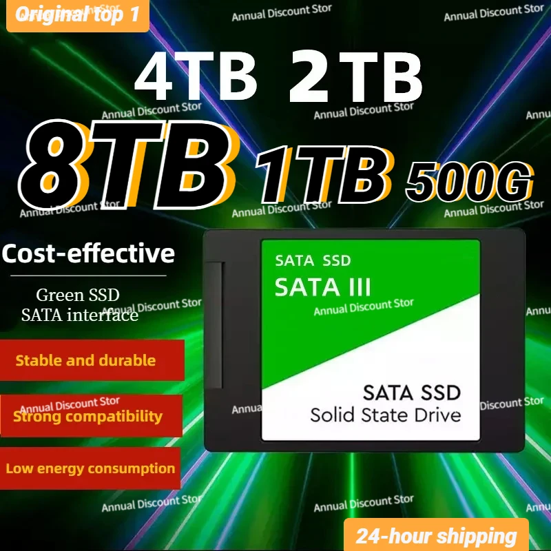 

New SSD Sata 1TB 2TB Hard Drive Disk Sata3 2.5 Inch 4TB Ssd TLC 500MB/s Internal Solid State Drives For Laptop And Desktop 2023