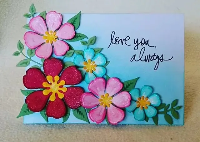 8pcs 꽃 봄 잎 금속 절단 다이 스텐실 스크랩북 사진 앨범 카드 종이 엠보싱 DIY