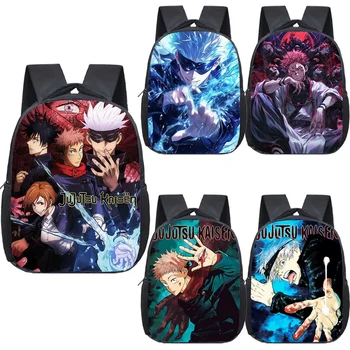 Anime Jujutsu Kaisen Backpack Boys Girls Kindergarten Book Bag Children School Bags Manga Gojo Satoru Yuji Itadori Backpack Gift 1