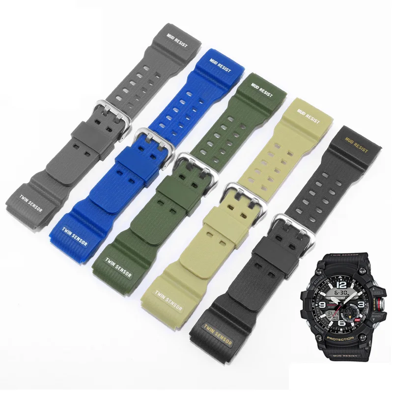 Cicidd Cinturino In Silicone Selezionato Adatto Per Casio G-Shock Little Mud King Watch Strap Gg-1000/Gwg-100 Gomma Uomo E Donna