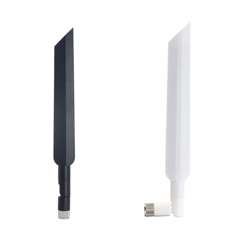 2PCS 5G/4G/LTE Full-Band External Router Antenna 12dbi High Gain GSM/GPRS/2G/NB Module Folded Rubber Bar Antenna 5g router antenna 12dbi high gain 5900mhz omni directioal sucker aerial sma connector for gsm grps nb lte