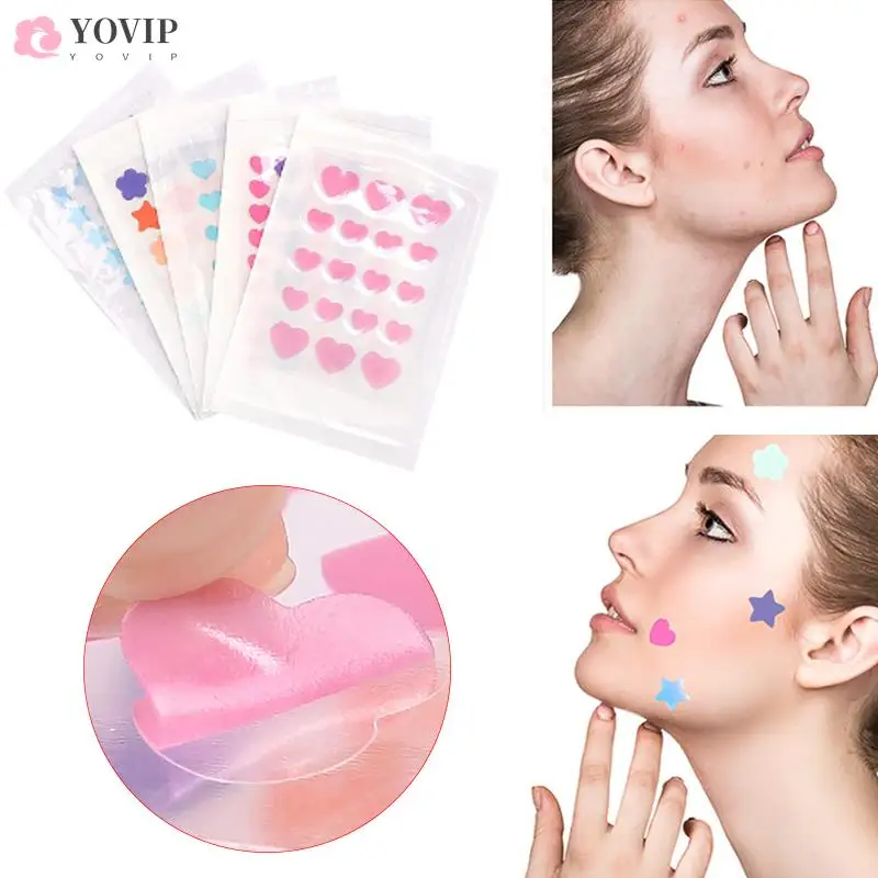 

Flowers/Stars/Heart Shape Acne Patches Removal Pimple Anti-Acne Hydrocolloid Waterproof Remover Patches Acne Skin Blemish Tools