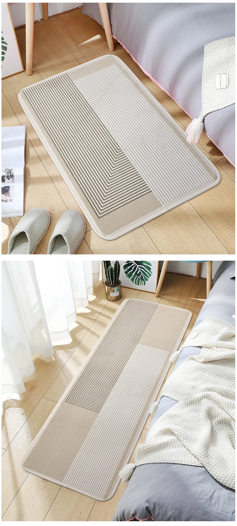 Cartoon Plush Bedroom Carpet - Non-slip Bedside Mat