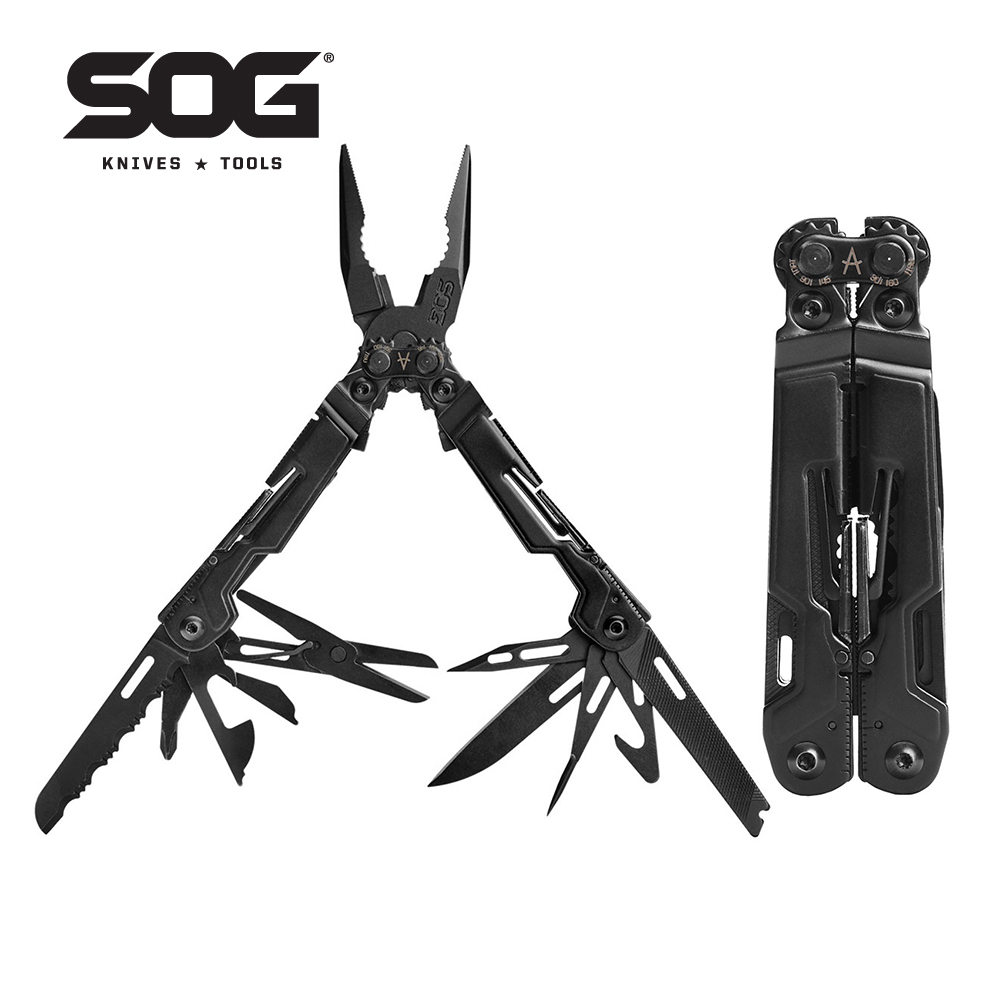 SOG 18 in 1 PowerPint Multi-Tool Pliers Mini Folding Hand Tools Portable EDC Outdoor Survival Camping Equipments PP1001/1002-CP