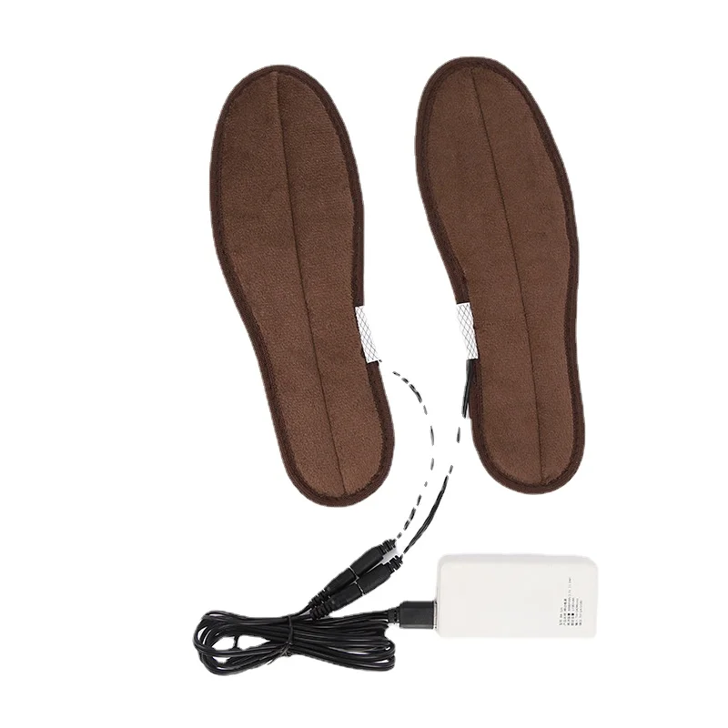 USB Heated Shoe Insoles Electric 3 Gear Temp Foot Warming Pad Sock Mat Washable Winter Outdoor Sports Heating Insole Size 33-44