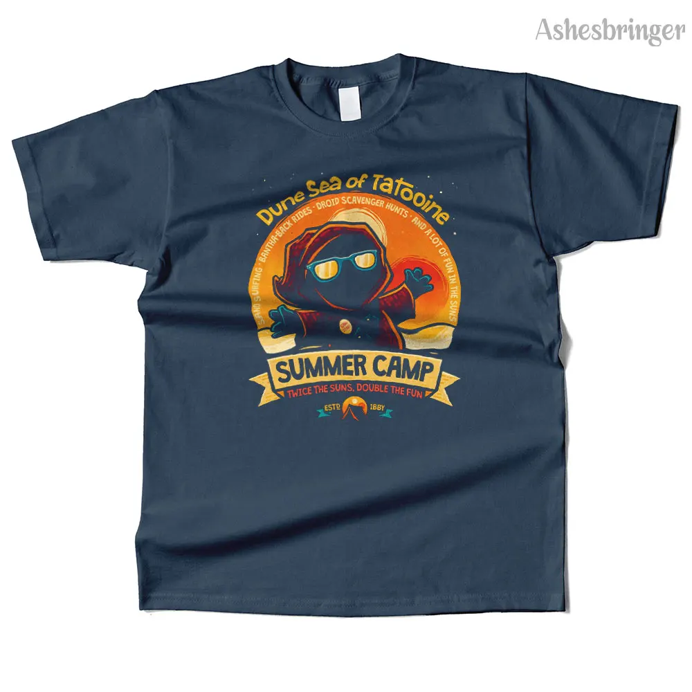 Mens Cotton Dune Sea Summer Camp Graphic High Quality T Shirt Street Casual Style Tee for Men and Women 3