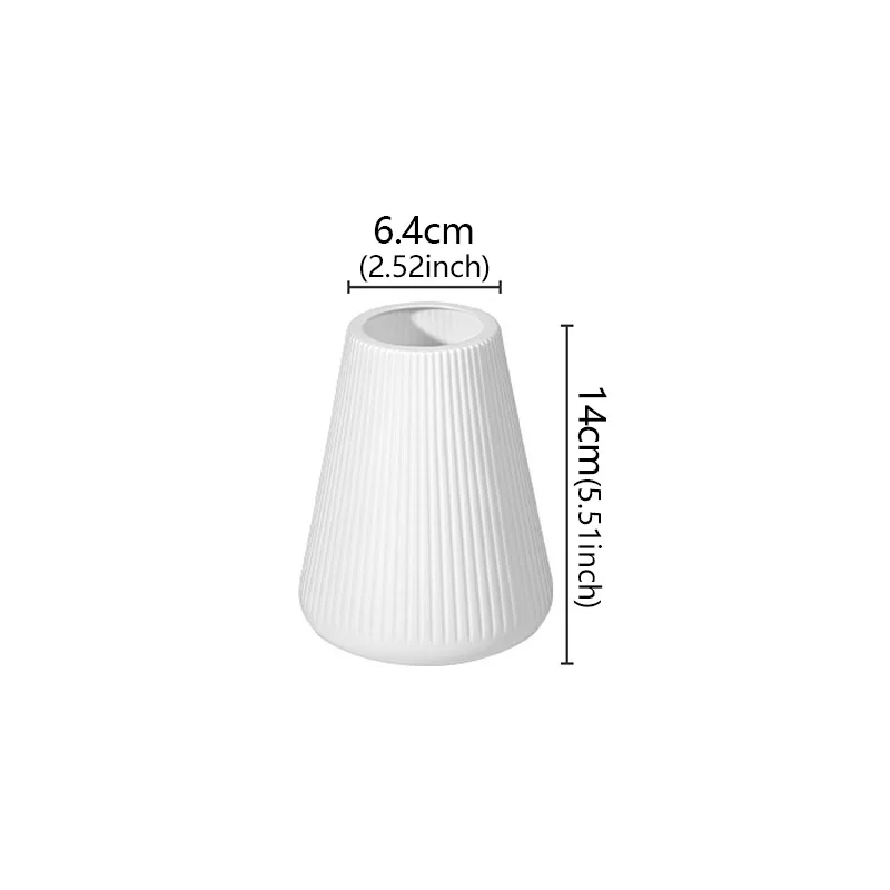 צנצנת פרחים נורדית אלגנטית, צנצנת פלסטיק עמידה, קישוט פרחים, קישוט לחדר המגורים בבית, אמנות יצירתית של פרחים