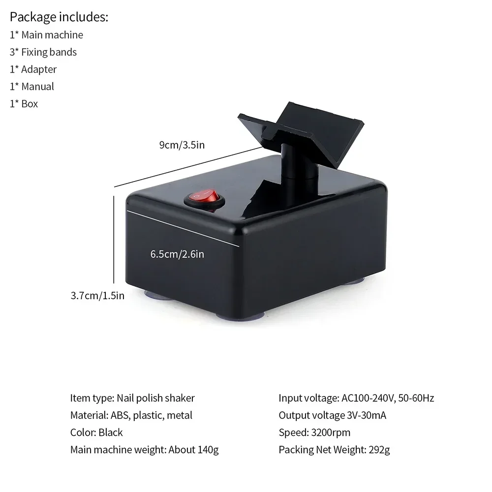 Electric Nail Polish Shaker Tattoo Ink Pigment Shaking Mixer Nail Polish UV Gel