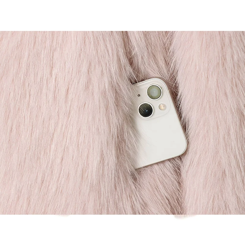 Women Elegant Faux Fur Coat Warm Fluffy Loose Long Sleeve Lapel Jacket Autumn Winter Fashion High Street Lady New Outerwear