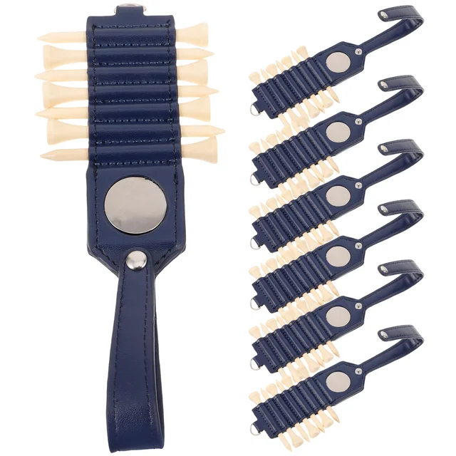 골프 티 거치대 보관 용기 키퍼 티 키퍼, 골퍼 티 거치대 가죽 티 캐리어, 골프 티 정리함 티 거치대, 1 세트