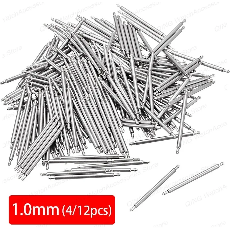 10mmWatchStrapSpringPinsMetalWatchBandSpringBarsStainless