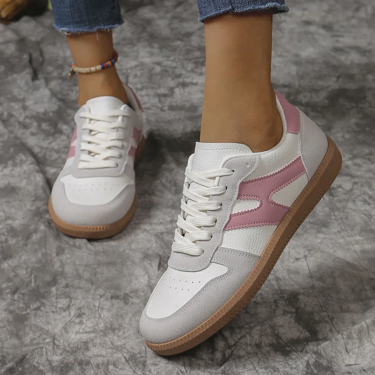 Women Shoes Casual Sneakers Women Sneakers Ladies Leisure Comfortable Soft-soled Leather Spring Autumn Sports