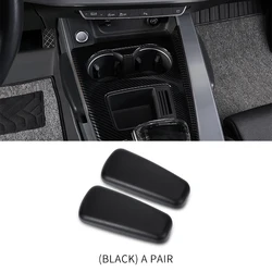 Car Interior Leather Armrest and Knee Rest Protective Pad - Four Seasons (1 Pair Black)