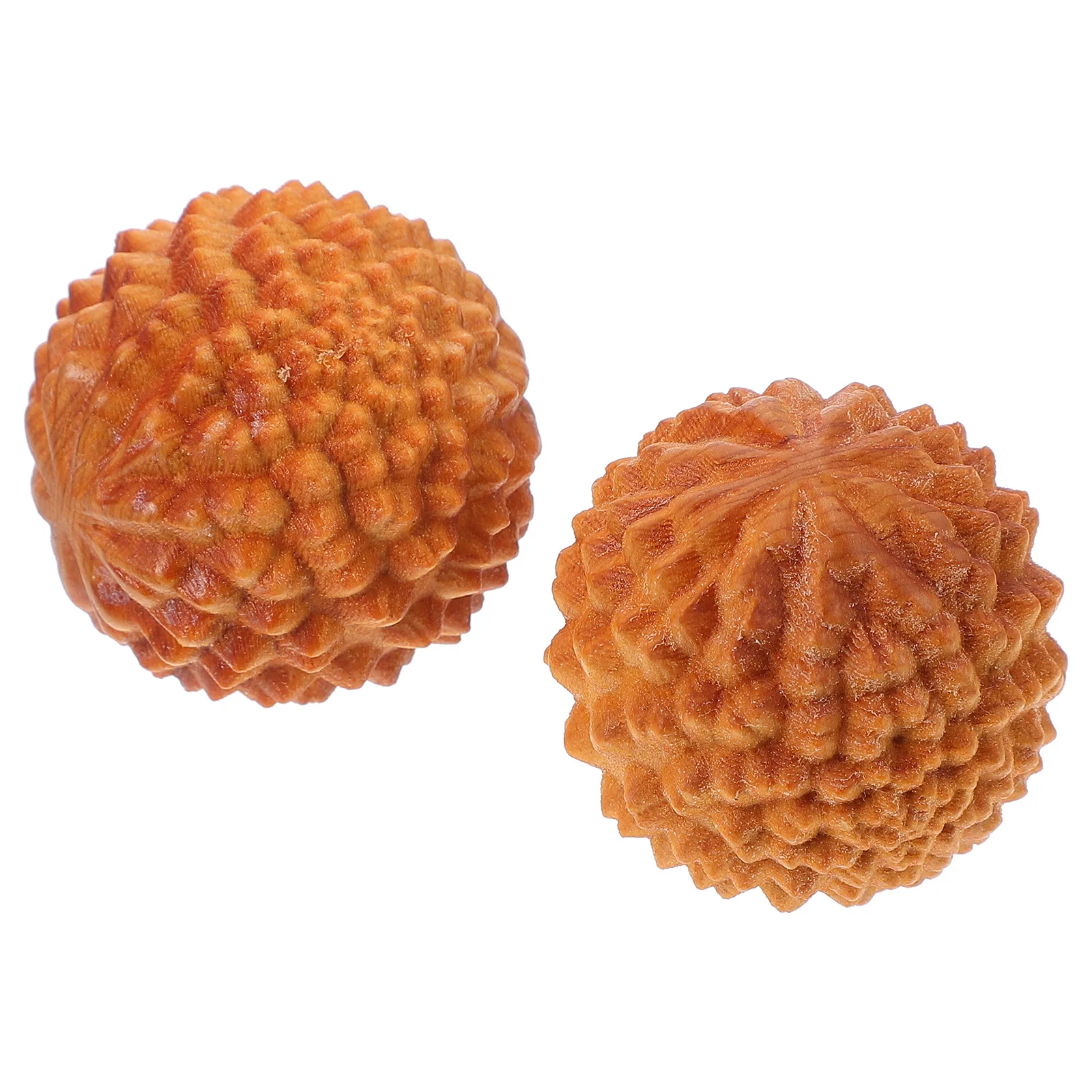 Hand Wood Sphere Baoding Handballs Muscle Tool Mini Exercise Chinese Craft Exercising Supplies Massaging Yoga Shaped Decors 22pcs set wood burning pen tip stencil soldering iron pyrography working carving tool kit for hobby craft