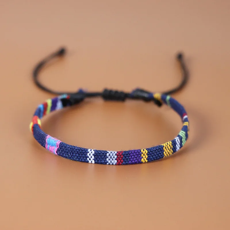 Bohemia Embroidery Woven Anklets For Women Men Anklet Set Adjustable Rope Braided Anklets Fashion Handmade Ethno Jewelry silver anklet bracelet ankle chains cubic zirconia anklet beads anklet fashion accessories