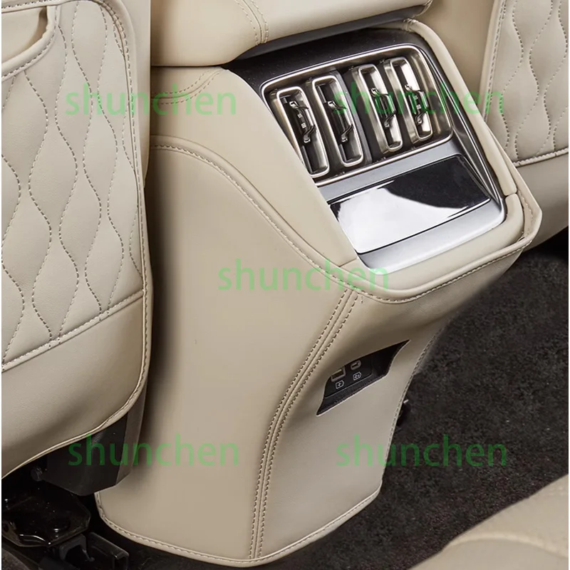 Car Rear Row Anti-kick Covers for BYD Song L Seat Back Kick Protector Dirt-proof Leather Fashion Interior Accessories