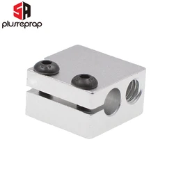 Enhanced Aluminum Heater Block for 3D Printer Hot End - 20x20x11.5 mm