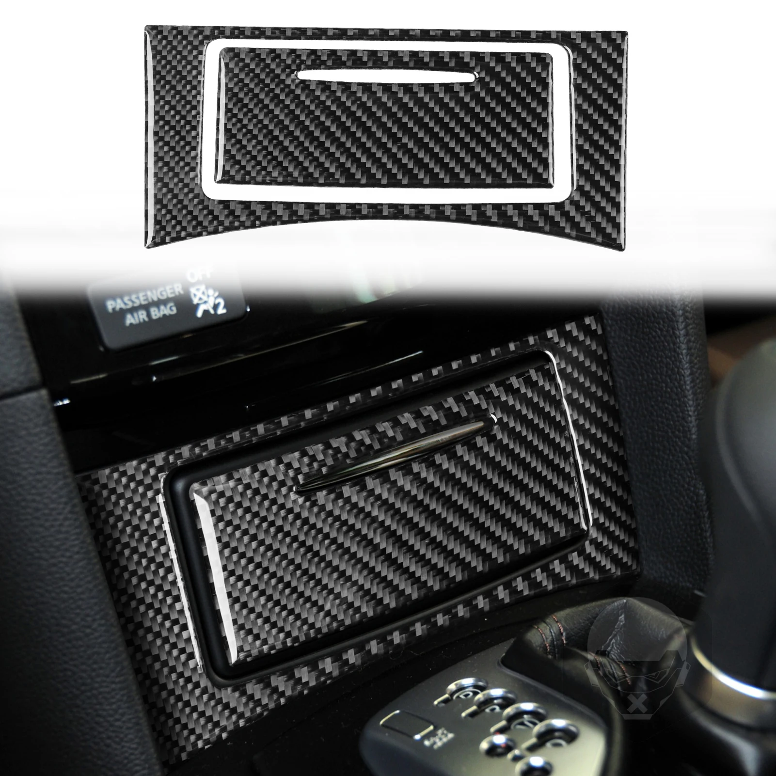 

Пепельница декоративная отделка Наклейка для Infiniti FX 2009 2010 2011 2012 2013 аксессуары для интерьера автомобиля из углеродного волокна