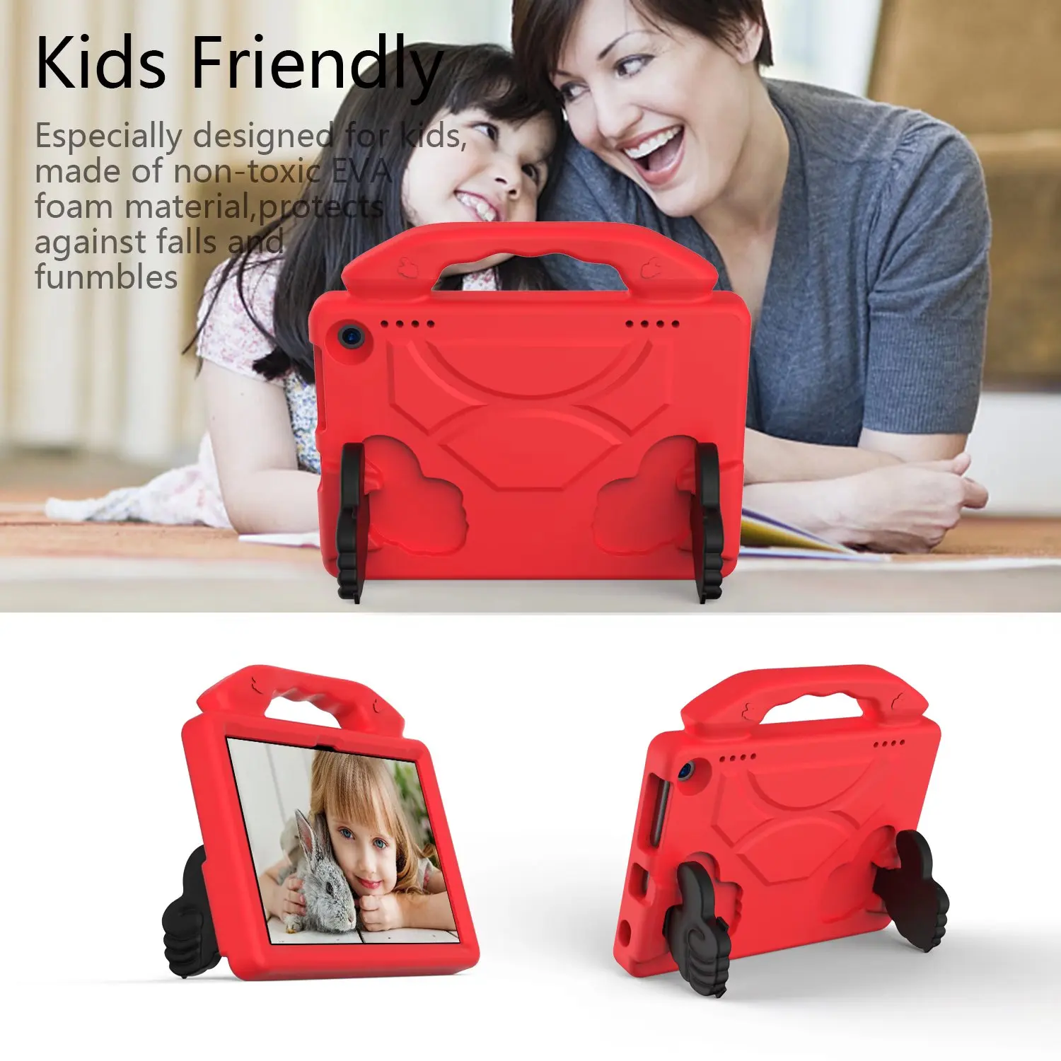 Kids Safe Handheld EVA Stand Case