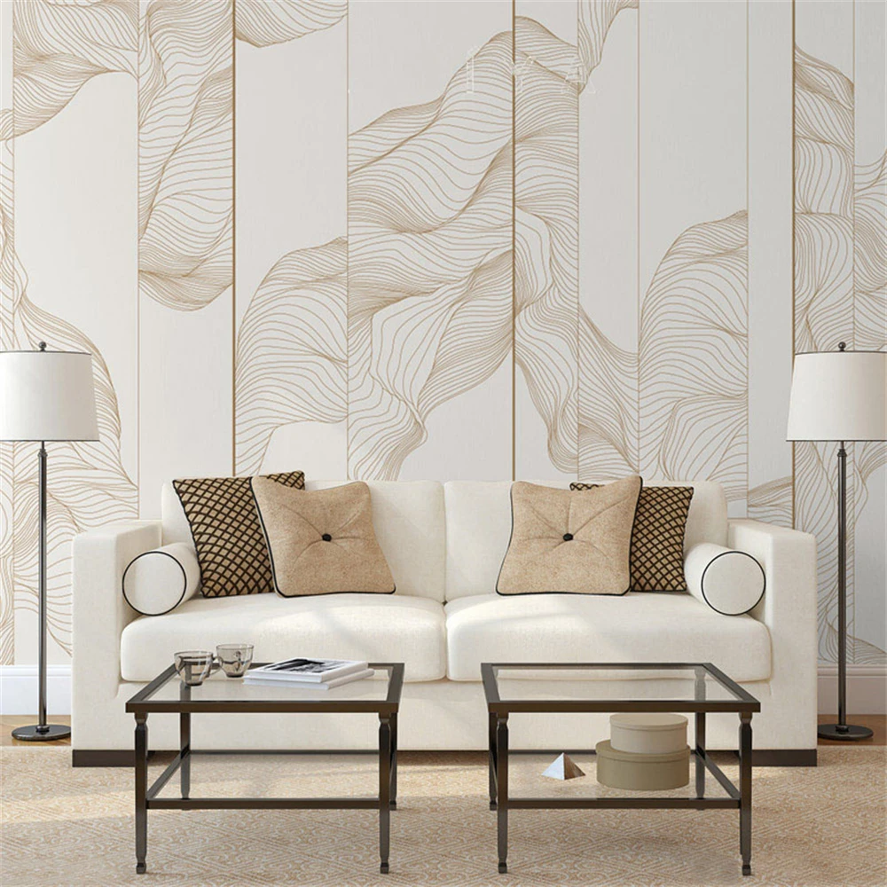 Custom papel de parede 3D Chinese ink mural wallpapers living room sofa TV background abstract line wallpaper home improvement