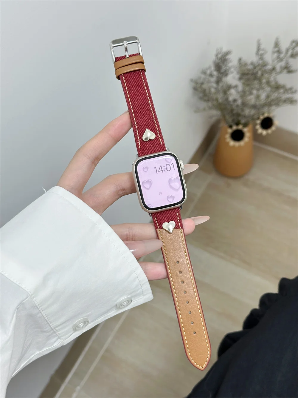 Cinturino per smartwatch in ecopelle per apple watch series_voghion.com