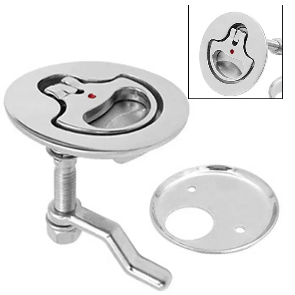 Stainless Steel Marine Flush Pull Deck Slam Latch - Boat Cam Latch With Floor Buckle For Hatches & Doors - View #9