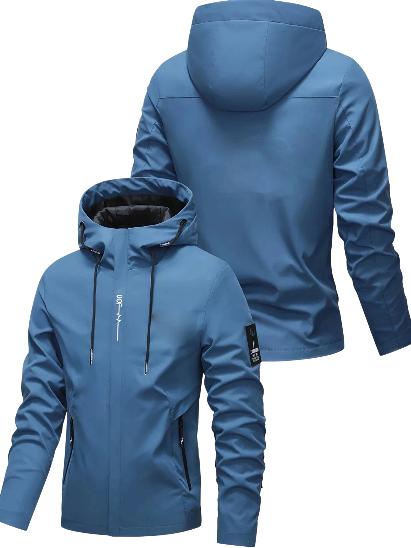 Herren Winddichte Sportjacke mit Kapuze Outdoor-Trainingsjacke Hochwertige Sportjacke Lässige Streetwear Sportoberbekleidung – Detail 4