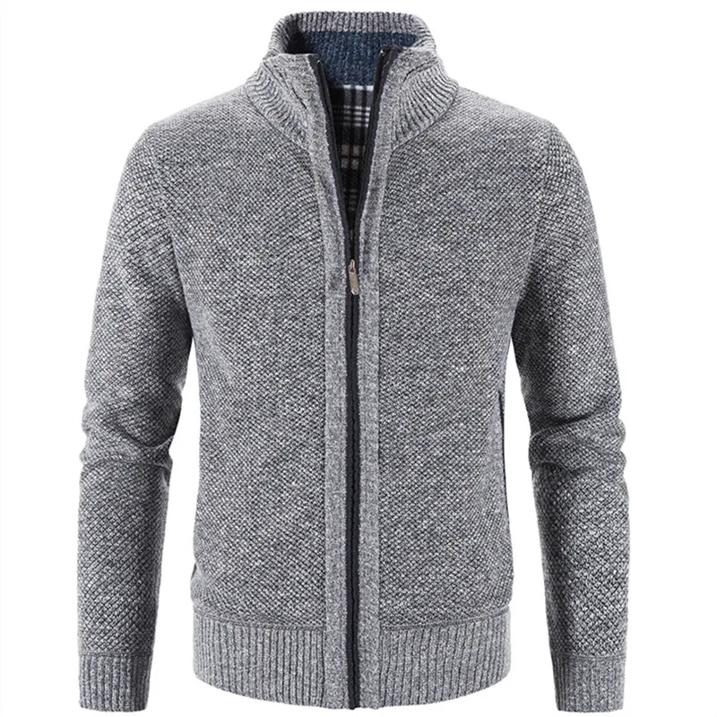 

Autumn and Winter Knitted Sweater Men Fashion Slim Fit Cardigan Men Causal Sweaters Coats Solid Single Breasted Cardigan Men