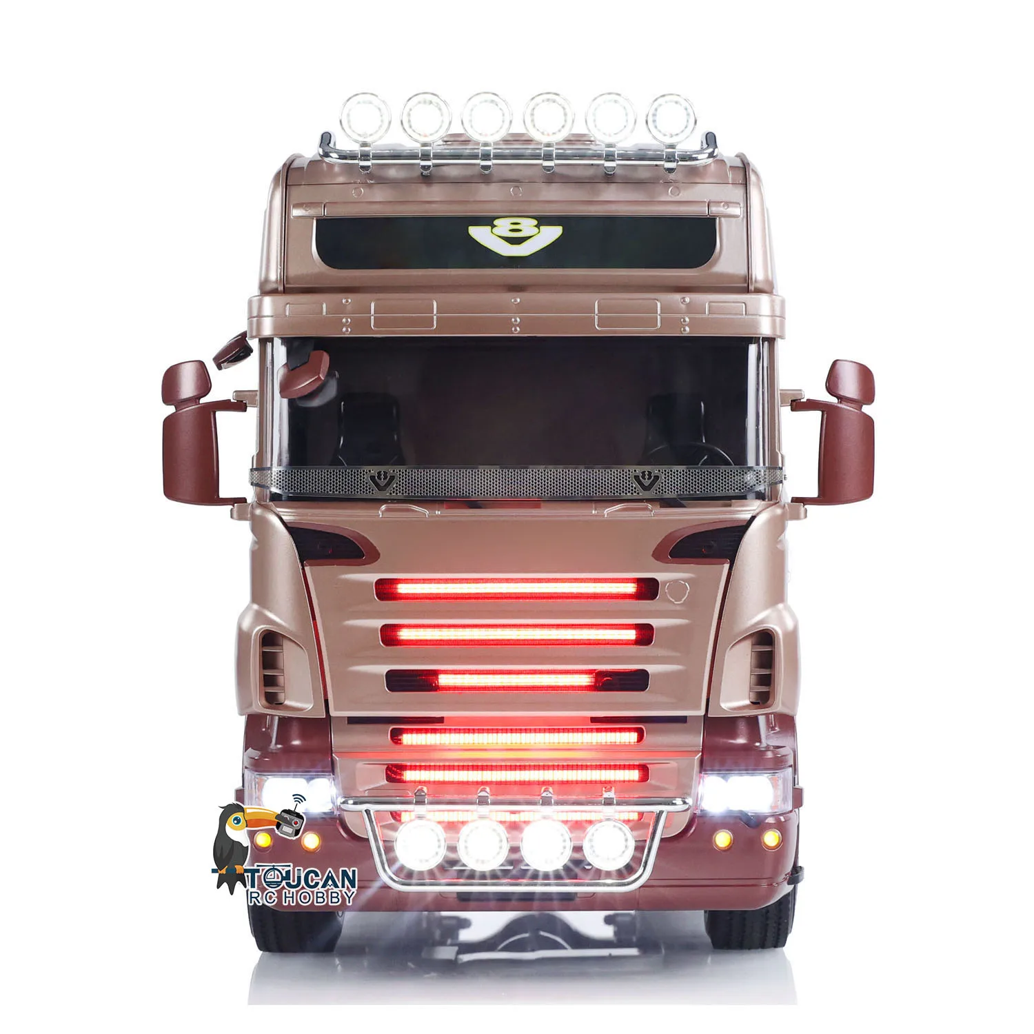 R620 6*4 1/14 RC Tractor Truck 3 Axles DIY Remote Control Lorry Car RTR Radio ESC Sound Light System Smoke Unit Painted Toy Gift 3