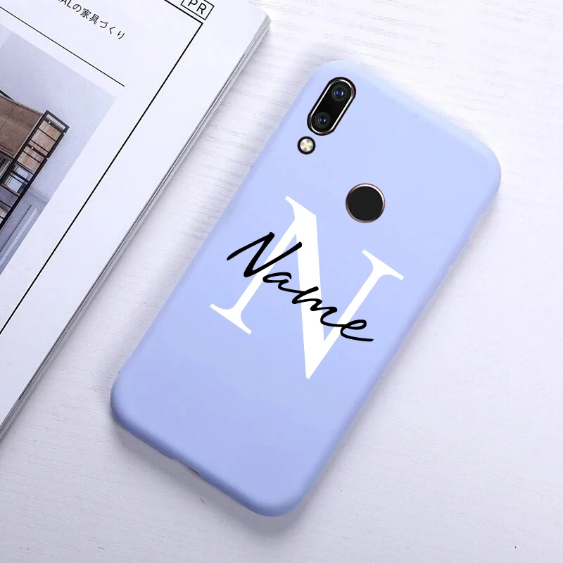 Letter Name Mobile Cover Custom Personalize Name Letter Case For