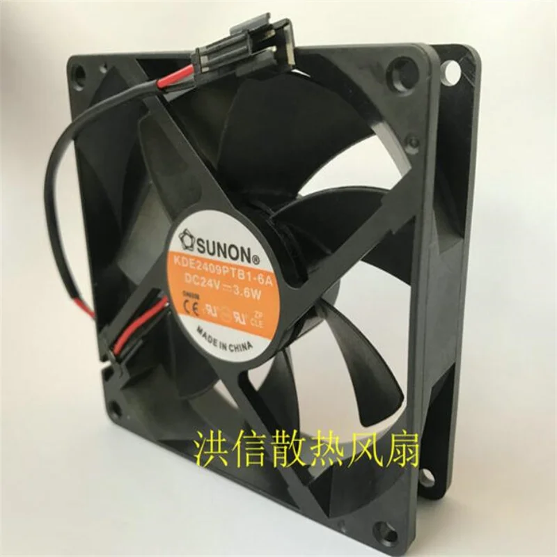 Ventilateur Sunon 92x92x25 Mm – 24V, 3,6W – Ref KDE2409PTB1-6A – Pour Refroidissement Onduleur, Serveur, électronique
