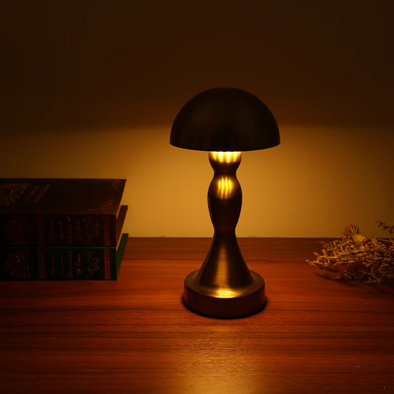

Mushroom Table Lamp Touch Charging Portable Creative Minimalist Bedroom Bedside Decorative Atmosphere Night Light