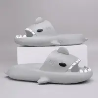 2024 Men EVA Shark Sandals Women Outdoor Beach Thick Soled Slippers Adult Non-slip Summer Slides Couple Cute Solid Color Shoes - Image 6