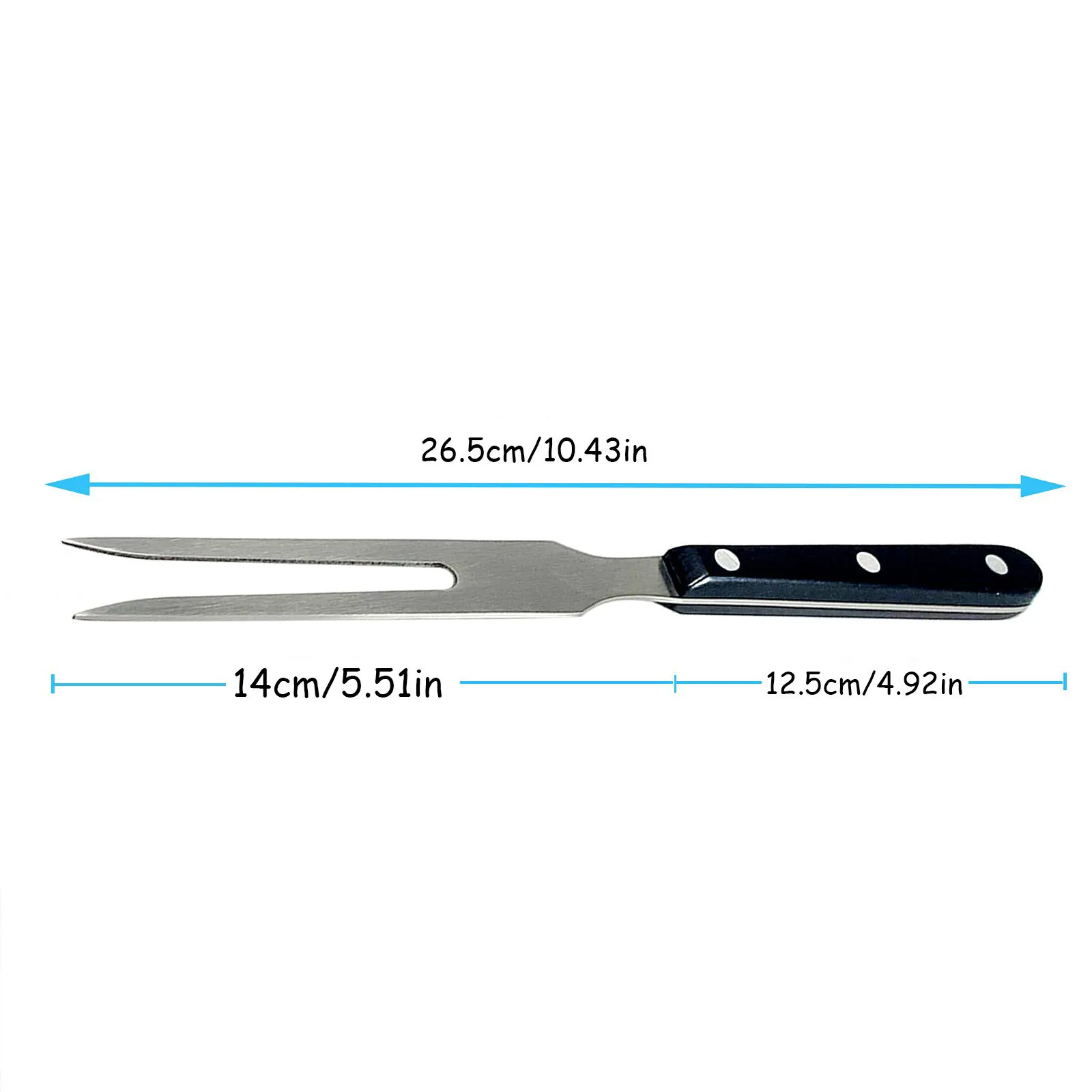 Barbecue Grill 2pcs Carving Meat Forks Stainless Steel Forks For Bbq Serving Cooking Grilling Roasting Barbecue Fork Beef Grill Tool 10 Inch