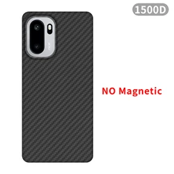 Kevlar Aramid Fiber Ultra - Thin Magnetic Business Protective Phone Case for OnePlus Ace 6T (Carbon Black 1500D)