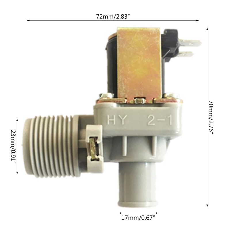 12V/24V/110V/220V Water Solenoid for Valve Quick 3/4-Inch Water for Valve Fitting Purifier