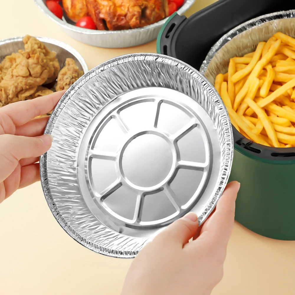 678/10pcs Disposable Round Air Fryer Aluminum Foil Liner Non Stick Air  Fryer Tin