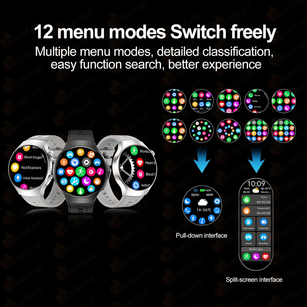 LED ������ �߿� ������ ����Ʈ �ð� ���� 1.53 ��ġ ȭ�� ��� �������� ��ȭ �ǰ� Smartwatch For HUAWEI 2025 New