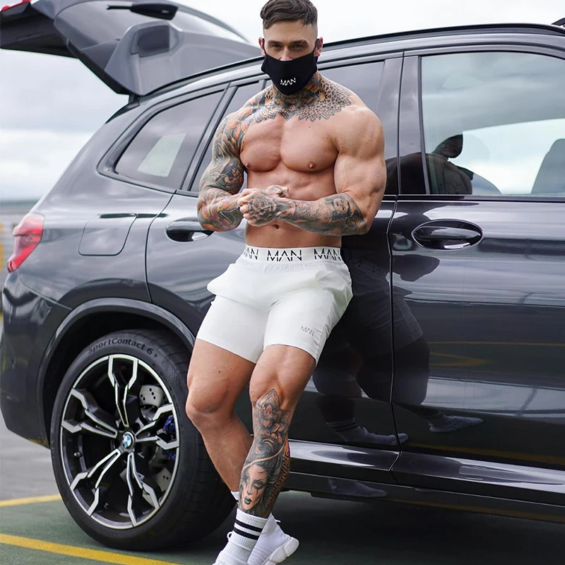Mannen Fitness Bodybuilding Shorts Sportscholen Workout Mannelijke Ademend Snel Droog Sportkleding Jogger Nieuwe Beach Sport Sho 2