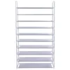 10-Tier 50 Pairs Shoe Rack Storage Organizer Tower Free Standing Space Saving 1