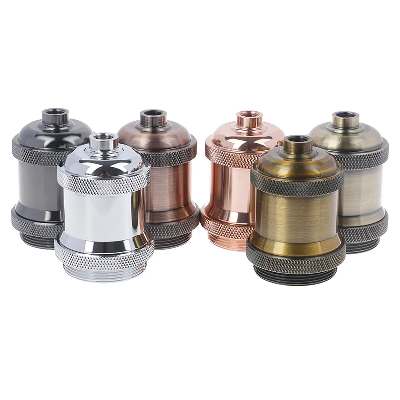 Lamp holder Edison E27 E26 screw bulb base aluminum light socket industrial retro fittings