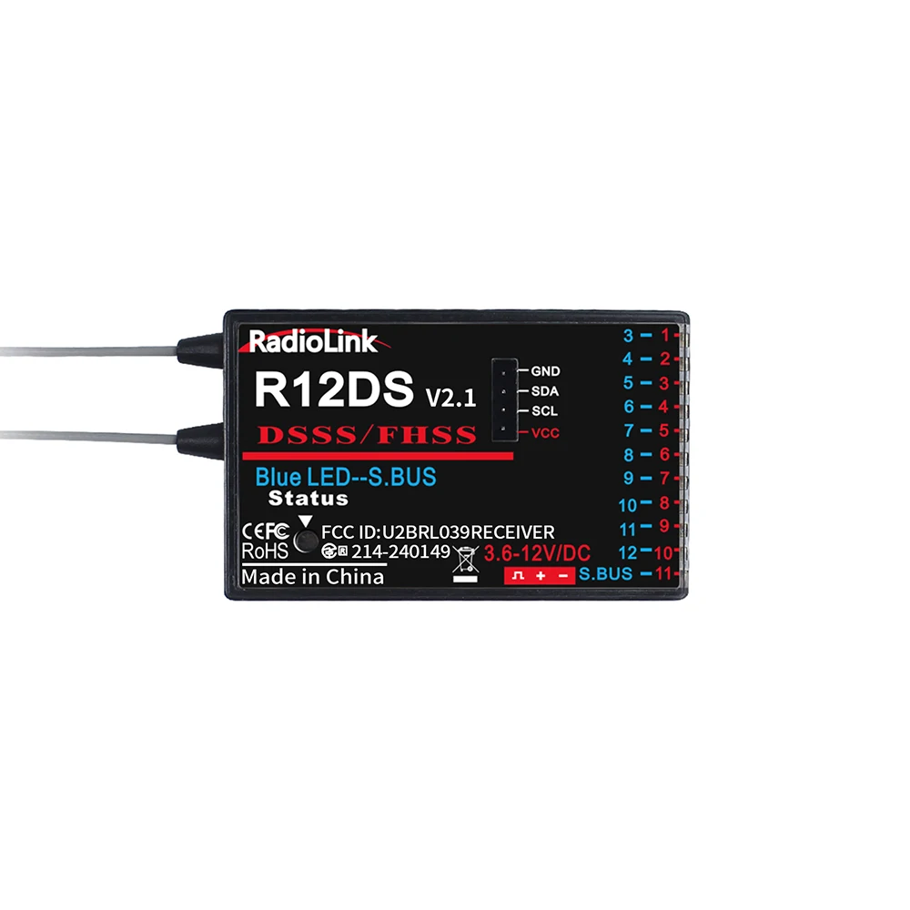 Récepteur RadioLink RC 2.4G 6-12CH pour AT10II/AT9S Pro