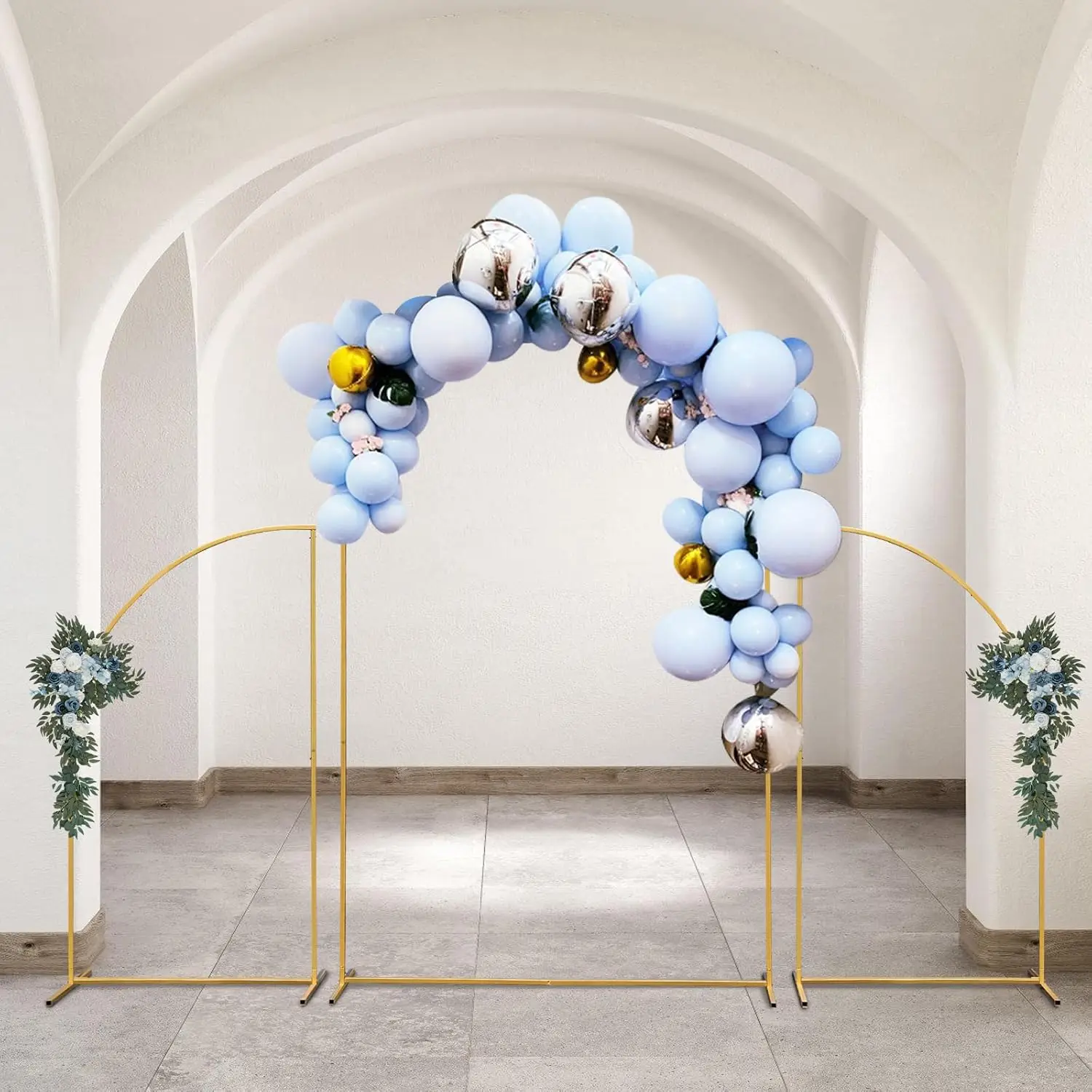 Metal Wedding Arch Backdrop Stand Stand Wedding Arches Garden Balloon Arch Outdoor Indoor Party Birthday Decor Party 3pcs